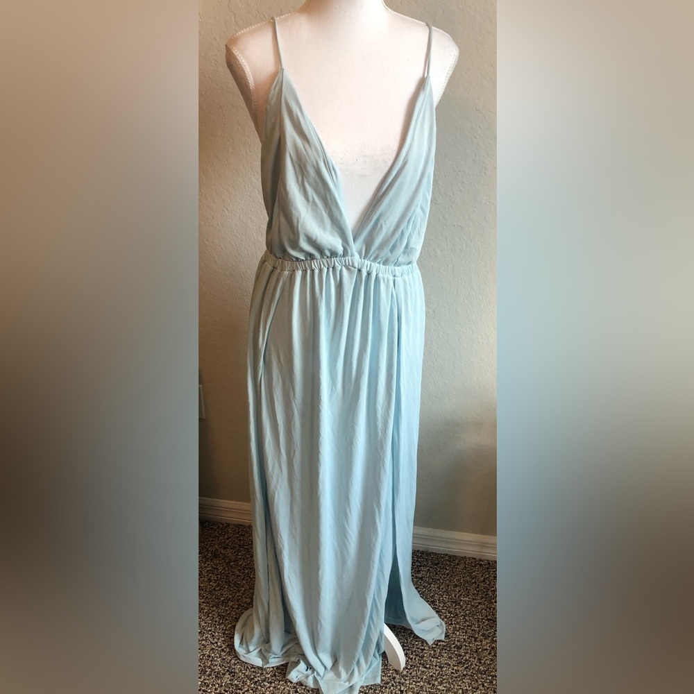 Lulu's Light Blue Maxi Dress
